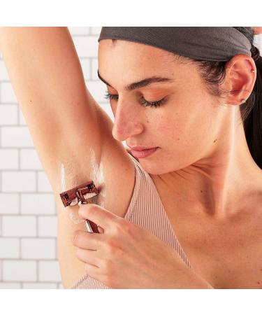 Schick Hydro Silk Rose Gold Double Edge Safety Razor + 10 Blades - Buy Online on GoSupps.com