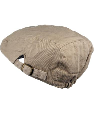 Men's Cotton Flat Cap IVY Gatsby newsboy Hunting Hat - Khaki - Buy Online on GoSupps.com