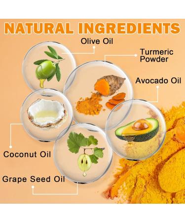 Organic Turmeric Soap Bar | Deep Cleansing & Moisturizing for All Skin Types | Handmade Face & Body Soap 3.88 oz - Buy Online on GoSupps.com