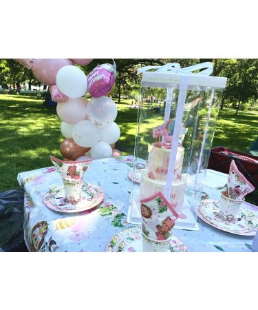 Jungle Safari Baby Shower Decorations for Girls Wild One Birthday Party Supplies for 25 Guests Safari Theme Tablecloth Paper Plates napkins and Cups(Pink Set) Pink Safari Set - Buy Online on GoSupps.com