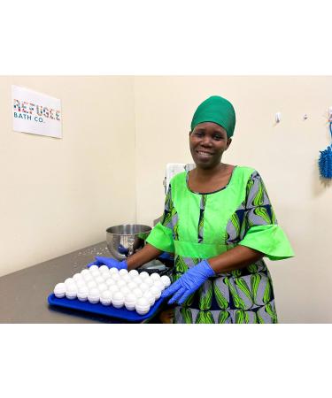 Color-Free Bath Bombs 7 Pack - 2.5 oz. Each | No Dyes or Artificial Ingredients | Handmade with Cocoa Butter, Plant-Based Ingredients | Supports Refugee Employment | Lemongrass Scent - Buy Online on GoSupps.com