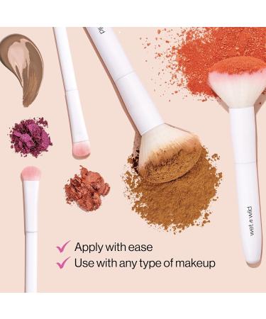 wet n wild Large Concealer Brush for Under Eye & Eyebrows - Pack of 2 | Liquid & Powder Makeup | Ergonomic Handle - Buy Online on GoSupps.com