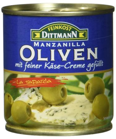Feinkost Dittmann olives filled with blue cheese pack of 8 (8 x 85 g)