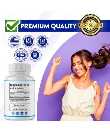 Magnesium Glycinate 500mg Magnesium Supplement - Chelated for High Absorption & Bioavailability Support Sleep, Muscle, Bones, Cramps, Recovery & Energy, Vegan Non-GMO 90 Capsules Vr1 - Buy Online on GoSupps.com