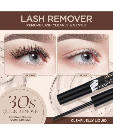 Lashview Cluster Lashes 300 PCs - DIY Natural Look Eyelash Extensions with Soft Bands & Lash Bond | D-Big Kit 705DBIG - Buy Online on GoSupps.com