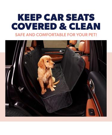 Waterproof Dog Back Seat Cover Protector - Scratchproof Nonslip Hammock for Cars & SUVs - Durable Pet Seat Cover Against Dirt and Fur - Black Standard - Buy Online on GoSupps.com
