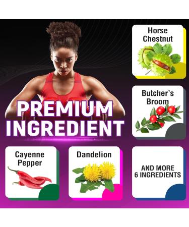 CIVIMUNA Horse Chestnut Capsules with Horse Chestnut Butcher's Broom Root Cayenne Pepper and More - 90 Capsules for 3 Months Supply - Buy Online on GoSupps.com