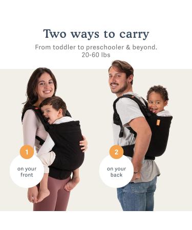 Beco Toddler Baby Carrier - Extra Wide Seat 100% Cotton 2 Wearing Positions Comfort for 9-27 kg Kids (Ecru) - Buy Online on GoSupps.com
