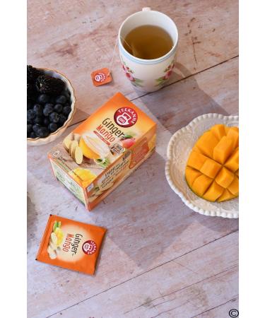 Teekanne World of Ginger and Mango Herbal Infusion Tea with Fennel Rooibos and Black Pepper 20 Teabags - Buy Online on GoSupps.com
