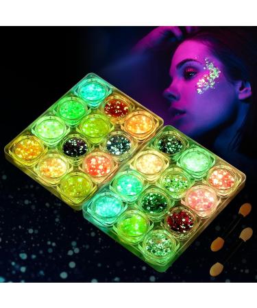  BUTBU BUTBU Glitter Body Gel 24 Colors for Face Eyes Body Hair Makeup Decoration - Buy Online on GoSupps.com