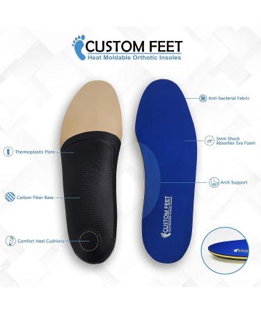 Custom FEET Personalized Orthotics Insoles for Men Women Kids - Dynamic Blue Arch Support - Buy Online on GoSupps.com
