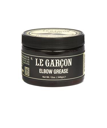 ELBOW GREASE Body Lotion for Men. With Coconut Oil Almond Oil Shea Butter and Vitamin E Oil 12 fl oz.