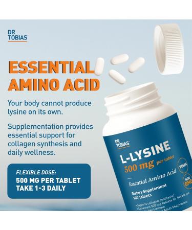 Dr. Tobias Candida Support (Gut Flora Balance Complex) + L Lysine 500 mg Tablets Intestinal Detox & Probiotic Enzyme Cleanse with Essential Amino Acid for Collagen & Skin Health - Buy Online on GoSupps.com