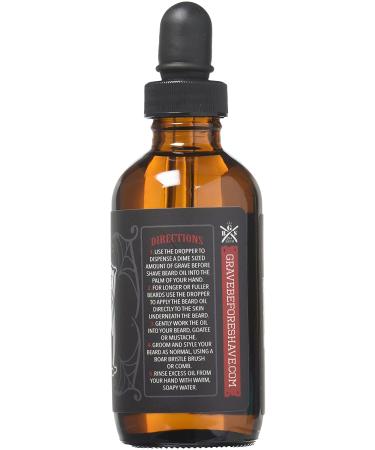 Grave Before Shave Bay Rum Beard Oil - 4 Oz Bottle (Pack of 1) - Buy Online on GoSupps.com