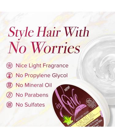 Moisture Crush Curling Gel with Coconut Milk & Aloe Vera | Non-Flaking Alcohol-Free | Defines Curls Coils & Waves | Deep Hydration for Curly & Wavy Hair - Buy Online on GoSupps.com