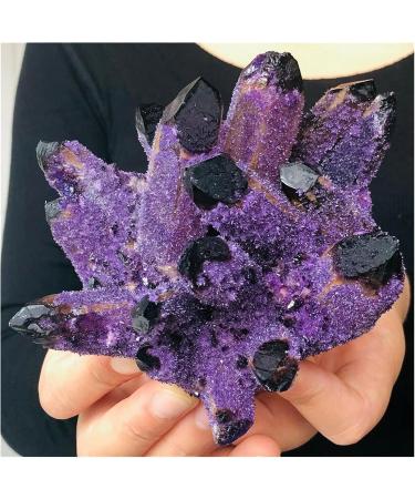 Natural Crystal Rough 1pcs Natural Purple Ghost Phantom Quartz Crystal Cluster Crystal Specimen Minerals 600-800g - Buy Online on GoSupps.com