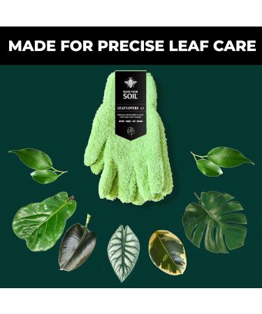 Microfiber Dusting Gloves for Plants | Premium Washable Lint-Free | Perfect for Houseplants with Big Leaf Energy Spray - Buy Online on GoSupps.com