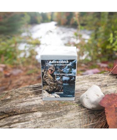 ADK Hunter Women Unscented Camo Soap Bar - Artisan 3-in-1 Body Wash Shampoo & Conditioner with Activated Charcoal | No Odor Human Scent Removal Gift - 4 Oz - Buy Online on GoSupps.com