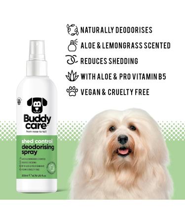 Buy Buddycare Dog Deodorizing Spray - Aloe Vera & Lemon Grass - Refreshing & Nourishing Formula (200ml) - International Shipping Available - Buy Online on GoSupps.com