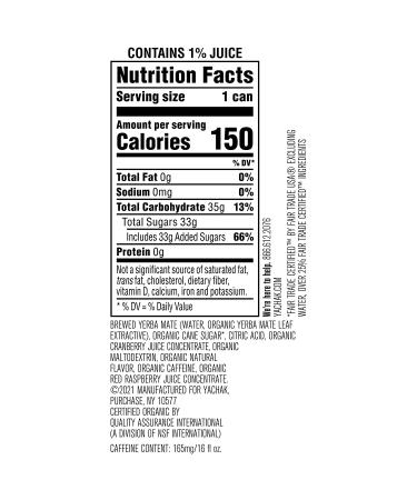 Yachak Yerba Mate Drink Berry Red 16 Fl Oz Cans - Pack of 12 | Energizing Natural Flavor - Packaging May Vary - Buy Online on GoSupps.com