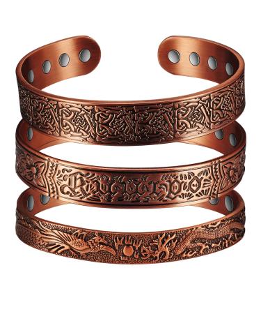 Magnetic Copper Bracelets 7 inch and 6.5 inch guaranteed 99.9% pure copper men women magnetic bracelets