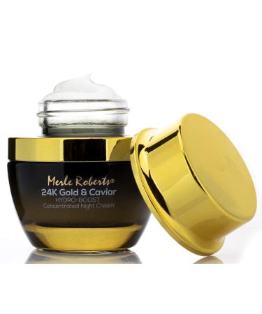 24k Gold and Caviar Concentrated Night Cream Intensely Hydrating Anti-Aging Night Cream for Face Reduces Wrinkles Fine Lines and Expression Lines. Face Night Cream 1 oz.