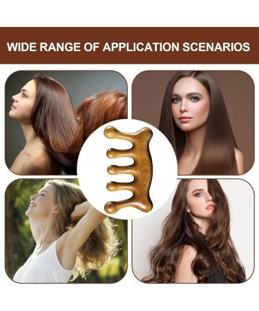 Sandalwood Scalp Massager Comb | Cold Stimulating Comb for Hair Growth | Women's Hair Growth Promoter | Relax & Revitalize with Sandalwood - Buy Online on GoSupps.com