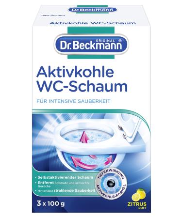 Dr. Beckmann Activated Carbon Toilet Foam Self-Activating Foam 3x 100 g 1 Pack - Buy Online on GoSupps.com