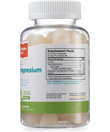 Chapter One M is for Magnesium Apple Gummies - 60 Count | Natural Relaxation & Energy Boost - Buy Online on GoSupps.com