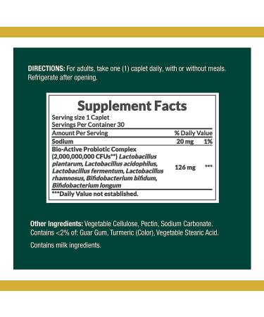 Nature's Bounty Controlled Delivery Probiotic Caplets - Digestive & Immune Health Support (30 Count) - Buy Online on GoSupps.com
