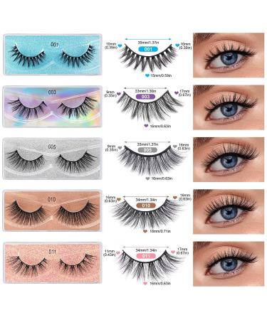 30 Pairs Faux Mink Lashes - MAGEFY 10 Styles Mixed Soft & Reusable Eyelashes Bulk with Glitter Boxes - Buy Online on GoSupps.com
