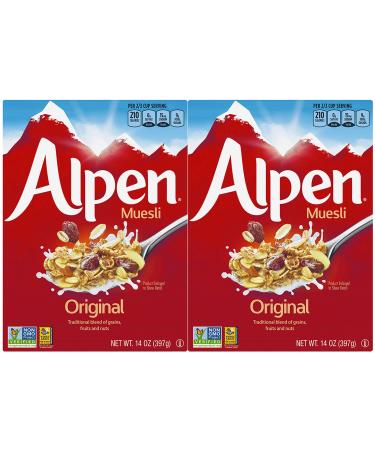 Alpen All Natural Muesli Cereal Original -- 14 oz (Pack of 2)