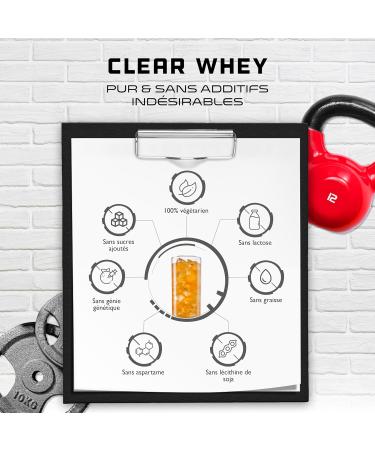 Clear Whey Isolate Protein Shake - Fruity & Refreshing Protein Shake - High Quality Whey Protein Isolate (900g Peach Mango) - Buy Online on GoSupps.com