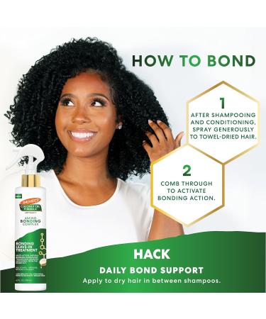 Palmer's Amino Bonding Complex Leave-In Conditioner Spray - Coconut Oil & Vitamin E Heat Protectant Anti-Frizz Treatment for All Hair Types - 6.7 fl. oz - Buy Online on GoSupps.com