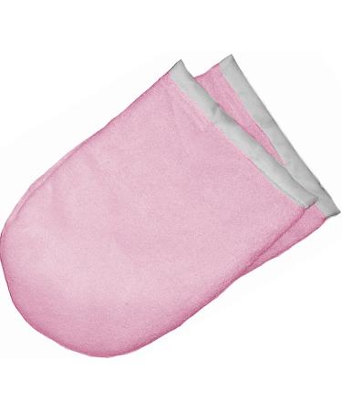 2 pieces of TERRY GLOVES for paraffin applications PINK
