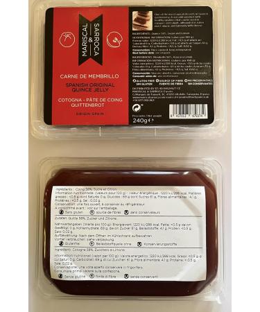 Pack of Quince Paste 2 x 240g Mariscal & Sarroca Original and Orange - Buy Online on GoSupps.com