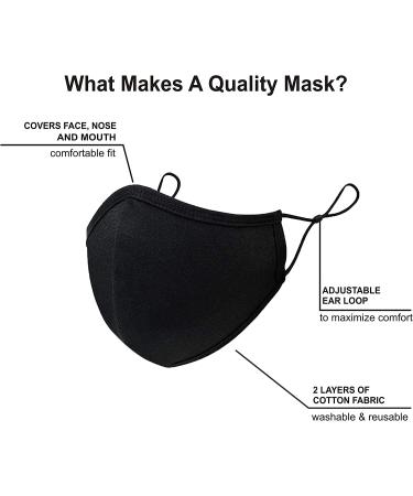 MAVIKS Reusable Face Masks for Women & Men - Pack of 4, Adjustable Straps, Breathable Cotton Fabric - Buy Online on GoSupps.com