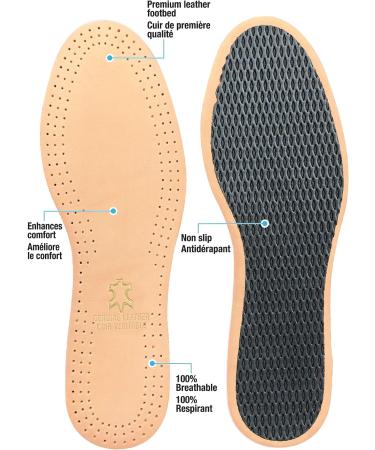 Moneysworth & Best Leather Insole Men's Size 10-11 - Premium Shoe Care - Buy Online on GoSupps.com