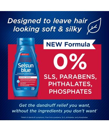Selsun Blue Itchy Dry Scalp Anti-Dandruff Shampoo 300 mL Clean Fresh Scent For Itchy Dry Flaky Scaly Scalp Associated with Dandruff & Seborrheic Dermatitis - Buy Online on GoSupps.com