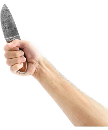 Perkin Damascus Hunting Knife - Premium Damascus Steel with Sheath | International Shipping - Buy Online on GoSupps.com