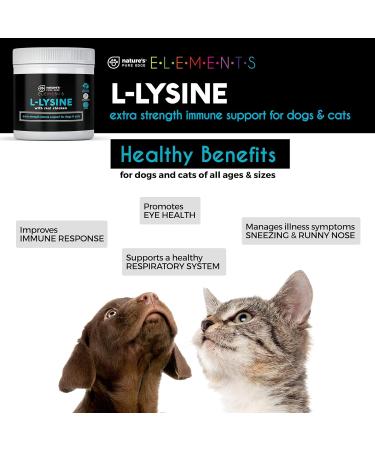 Original Extra Strength L-Lysine Powder for Cats & Dogs Boosts Immunity Respiratory Health & Eye Function All-Natural Chicken Flavor 125g - Buy Online on GoSupps.com