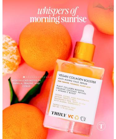 Truly Beauty Vegan Collagen Booster Serum | Anti-Aging Retinol & Vitamin C | Tightens Skin & Fades Age Spots | 1.7 Fl Oz - Buy Online on GoSupps.com