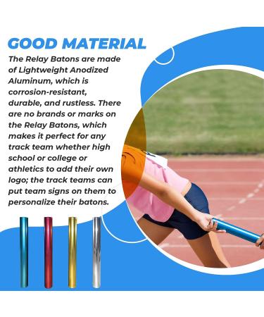 Ace Creations Aluminum Relay Batons for Track and Field Races  Gym  Phy Ed  Running 4 - Buy Online on GoSupps.com