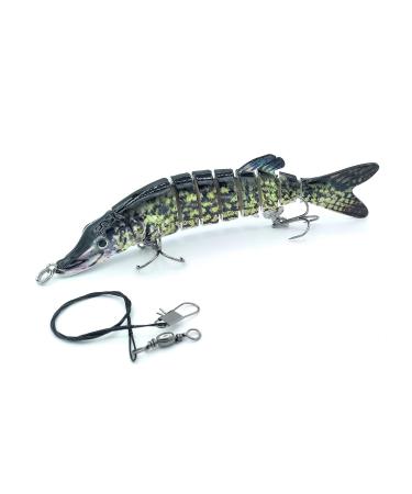 SIMSA-Expert Pike Wobbler | Swimbait Shad (13cm 17g) | Steel Leader (30cm) | Set for Perch Zander