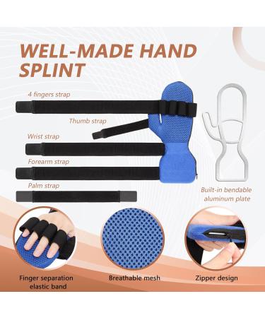 Buy Resting Hand Splint for Carpal Tunnel Stroke & Arthritis Adjustable Wrist & Finger Support Fits Left/Right Hands M Version 3 with MESH - Buy Online on GoSupps.com