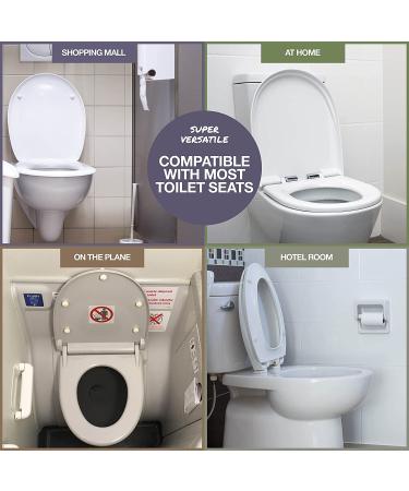Silicone Reusable Toilet Seat Cover - Waterproof & Non-Slip for Adults, Kids, Potty Training, Public Restrooms - Travel Essentials with Bag - Buy Online on GoSupps.com