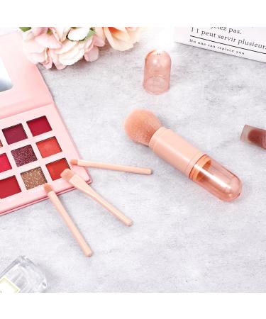 4 in 1 Travel Makeup Brushes Set Portable Retractable Travel Makeup Brushes Foundation Blush Powder Eye Shadow Concealer Brush for Women Makeup Brush Cruelty-Free - Buy Online on GoSupps.com