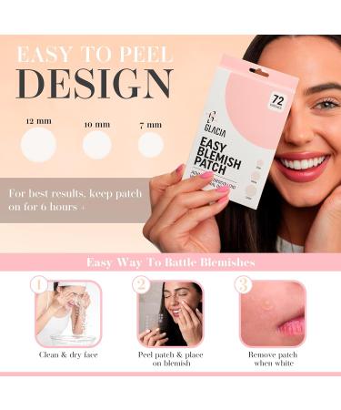 Pimple Patches by Glacia 72 Pack of Hydrocolloid Patches Spot Patches for All Skin Types Spot Stickers Made With Natural Oils Tea Tree and Calendula For Fast Acting Skincare 1 count (Pack of 72) - Buy Online on GoSupps.com