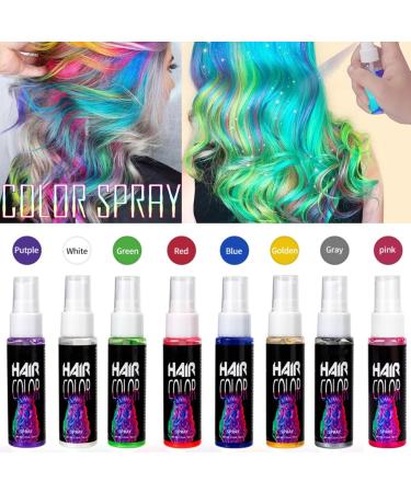 Temporary Hair Color Spray Hair Spray Color Temporary DIY Hair Color Spray Hair Spray Instant Hair Color for All Hair Types Fast-Drying (Gray 30ml) Gray 0.13 Fl Oz (Pack of 1) - Buy Online on GoSupps.com