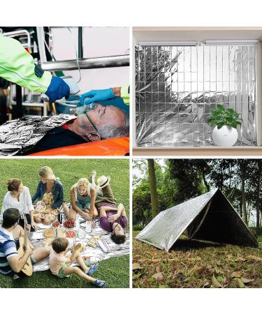 ANCwear Emergency Blankets 6 Pack - Foil Mylar Thermal Space Blankets for Outdoors, Hiking, Survival, First Aid - 52 x 82 Inches - Buy Online on GoSupps.com